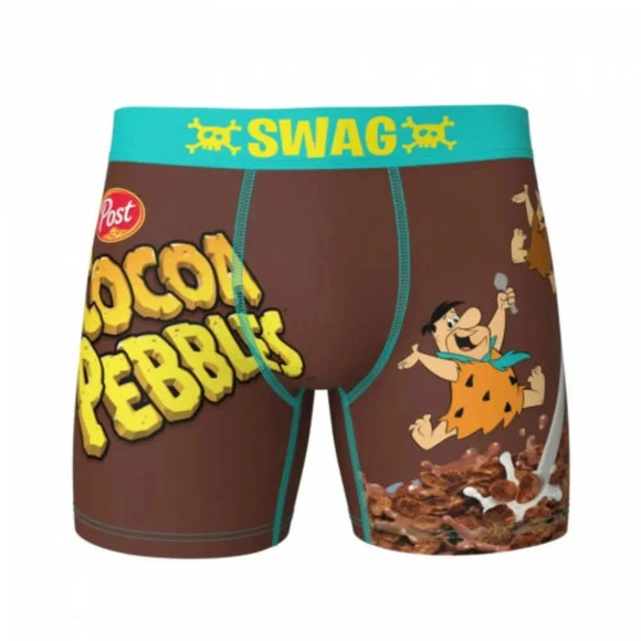 Post Cereal SWAG Mens  Boxers L Cocoa Pebbles Fruity Pebbles 2 Pairs New in Box - Picture 4 of 8